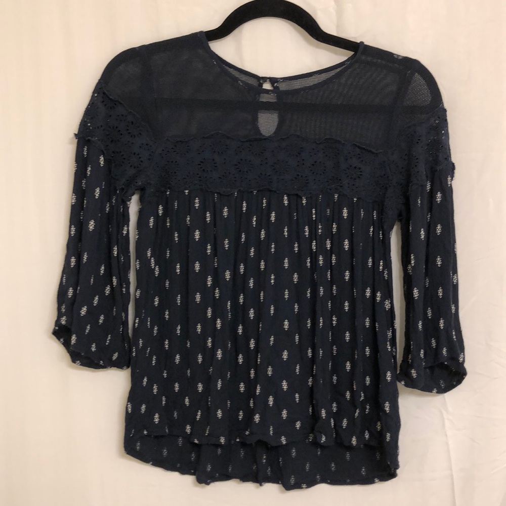Girls Navy Top